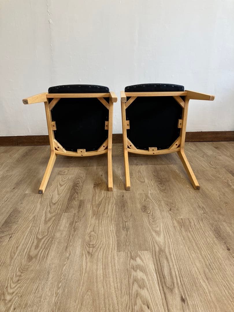 TOYO FURNITURE ダイニングチェア 2脚セット ナチュラル リペア品