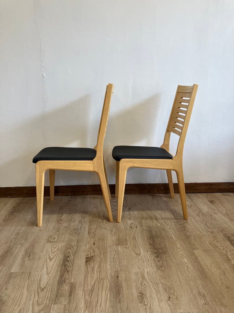 TOYO FURNITURE ダイニングチェア 2脚セット ナチュラル リペア品