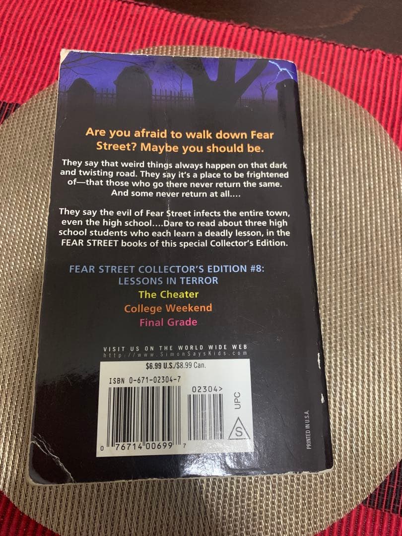 【３Stories】Lessons in Terror R.L. Stine