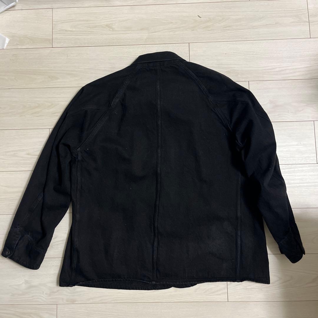 COMOLI コモリ デニムワークジャケット ブラック サイズ3