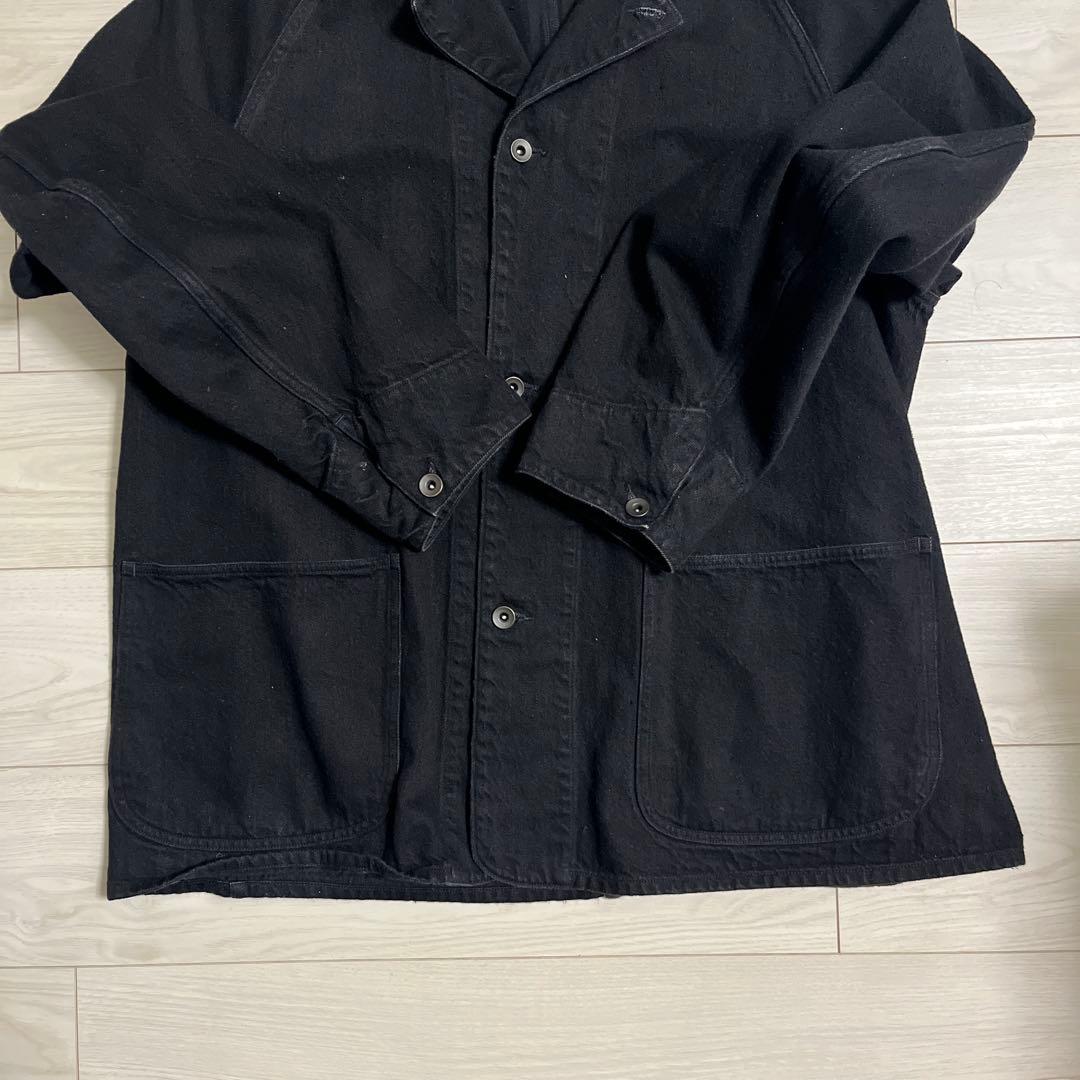 COMOLI コモリ デニムワークジャケット ブラック サイズ3