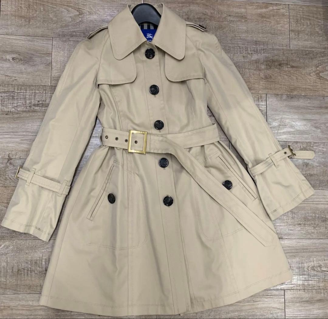 10r54 Burberry バーバリー ブルーレーベル トレンチコート 38