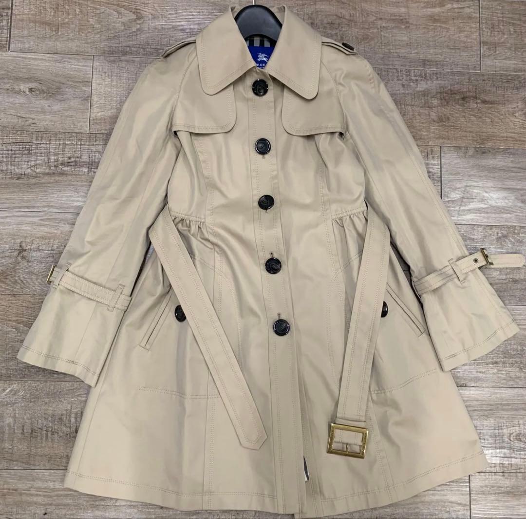 10r54 Burberry バーバリー ブルーレーベル トレンチコート 38