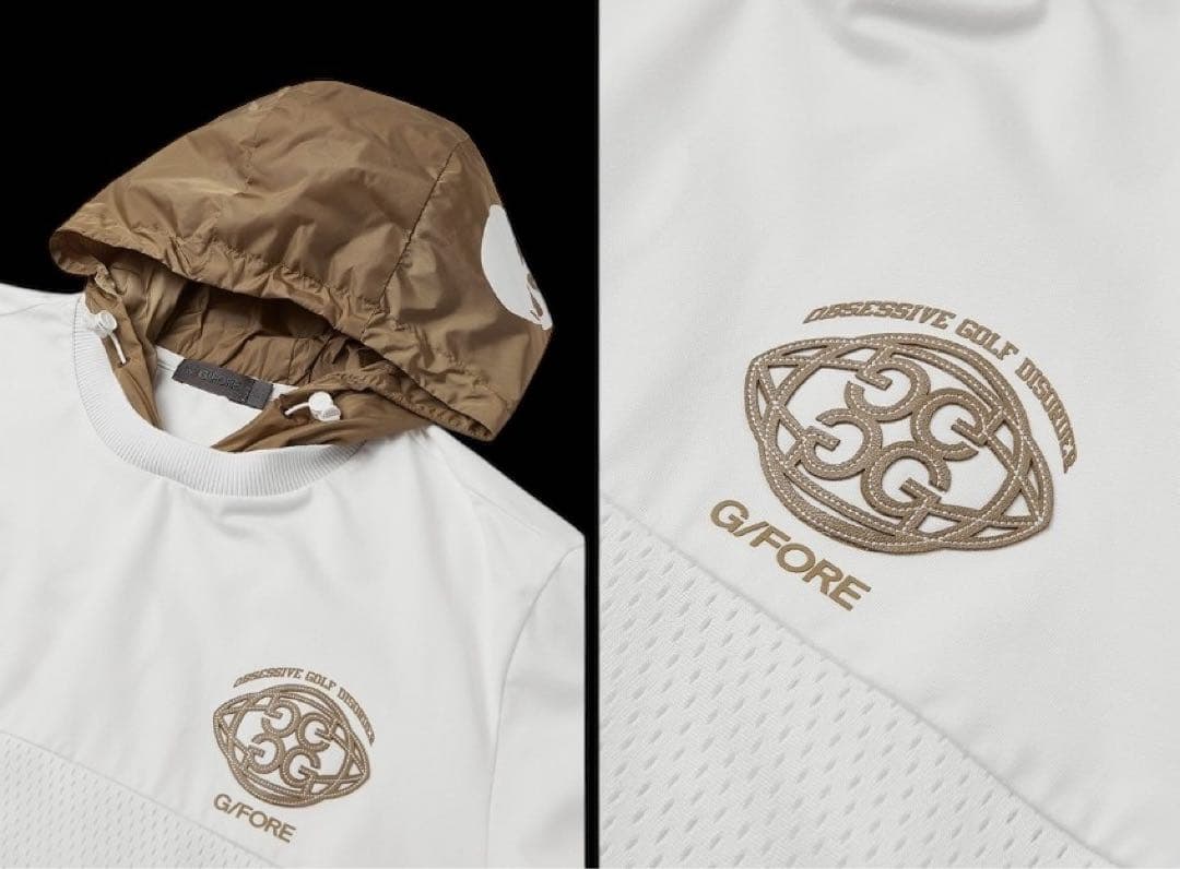 新品未使用☆新作☆G/FOREジーフォアメンズ半袖メッシュフーディーsizeXL