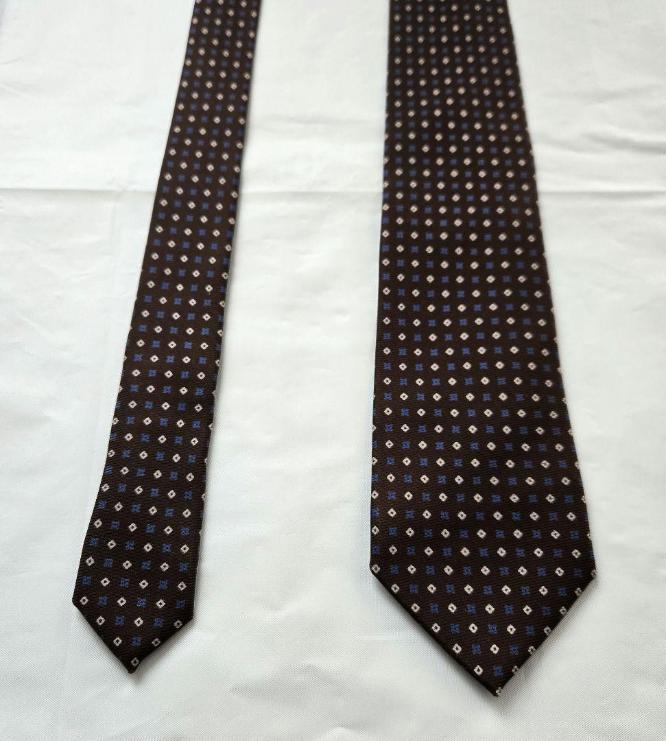 美品　holiday and brown 50oz シルク ネクタイ ブラウン