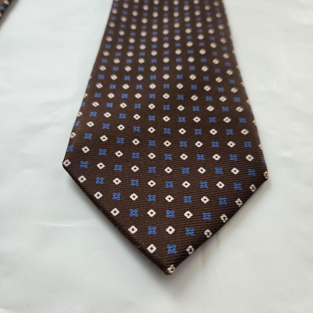 美品　holiday and brown 50oz シルク ネクタイ ブラウン