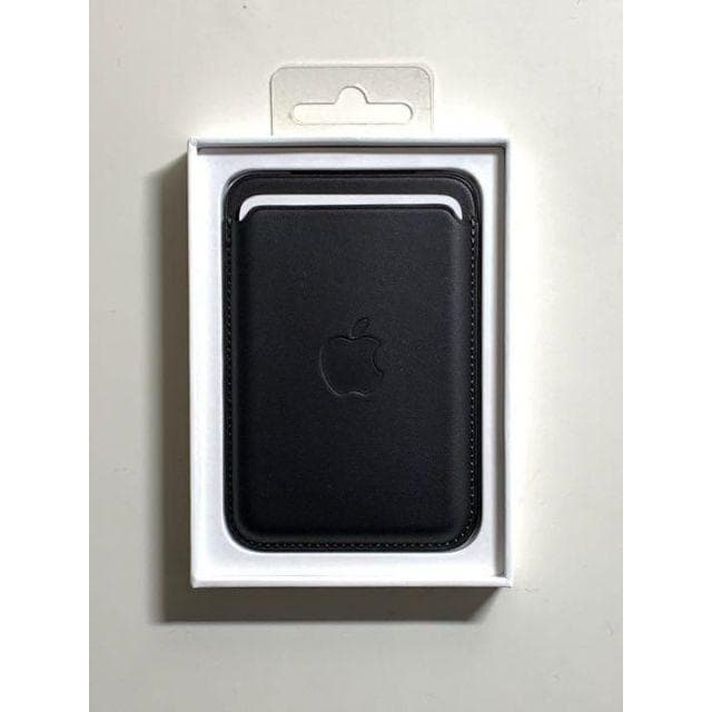 【新品】純正 MagSafe対応 iPhone レザーウォレット・ブラック①