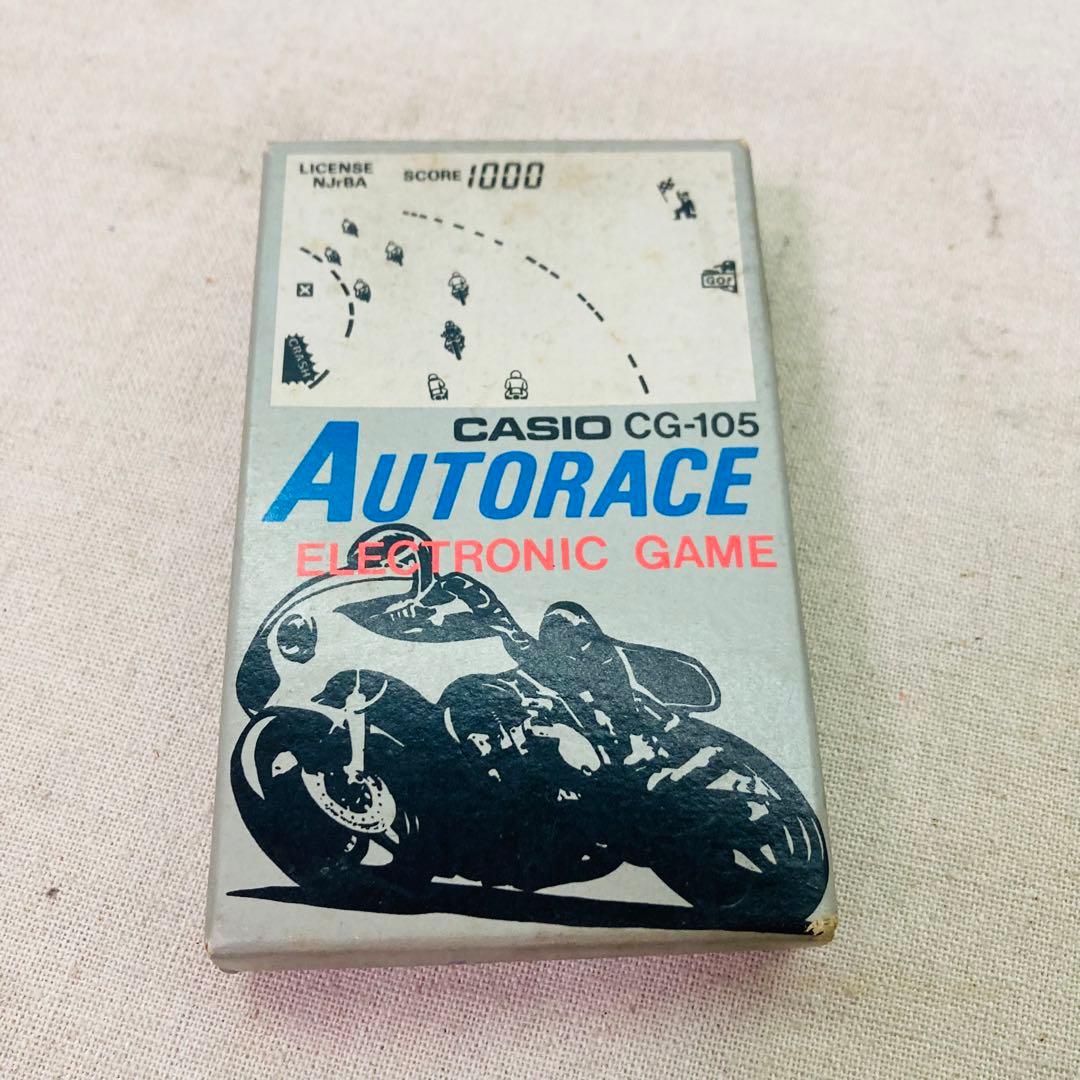 【レトロ】CASIO　オートレース　CG-105　ゲームウォッチ　レトロゲーム