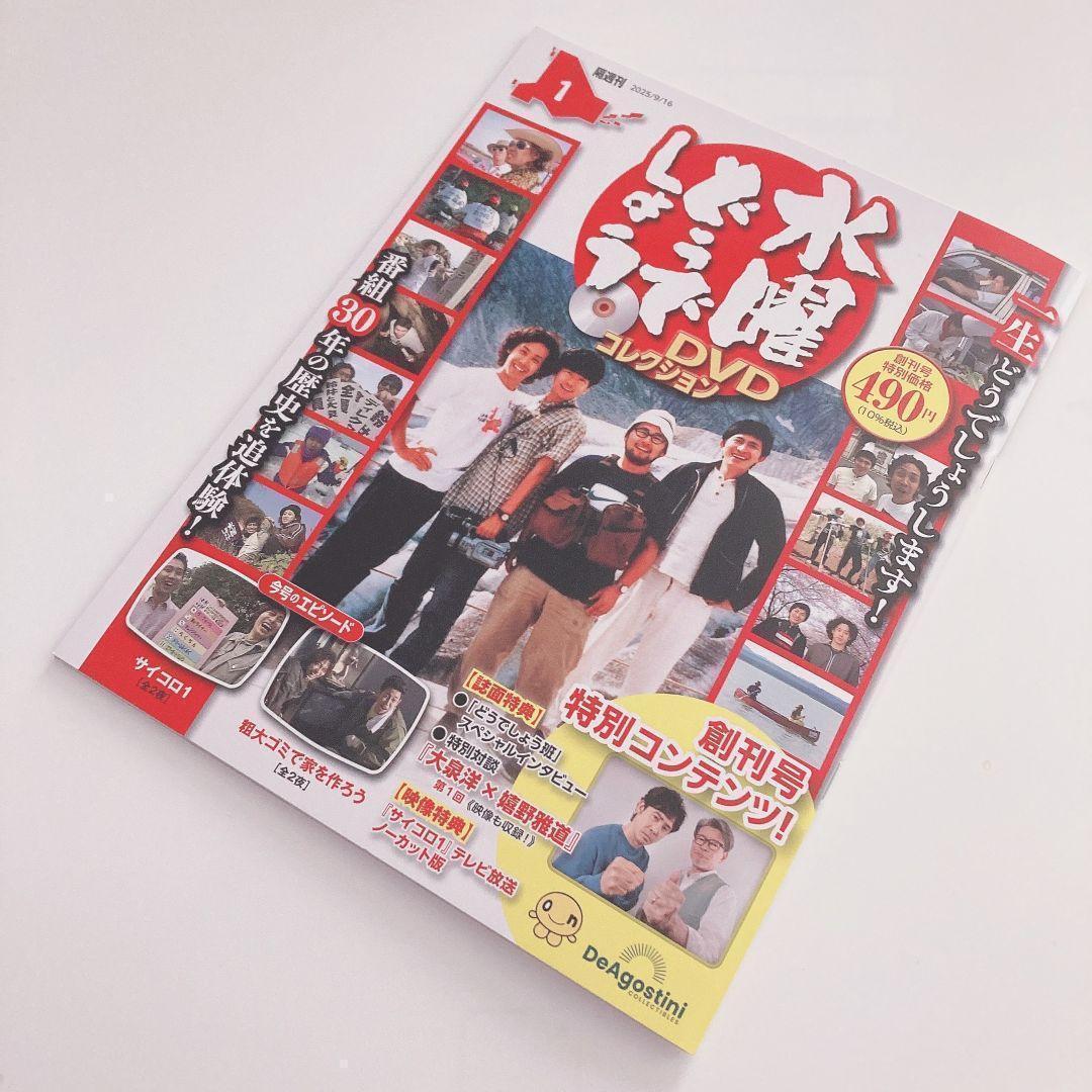 水曜どうでしょう DVD 雑誌 ディアゴスティーニ 特製DVDフォルダー付★