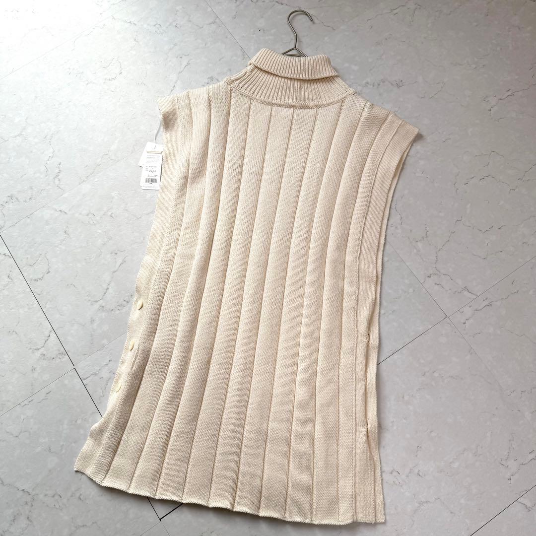 新品 PRISTINE ニットベスト ジレ M オーガニックコットン タグ付き