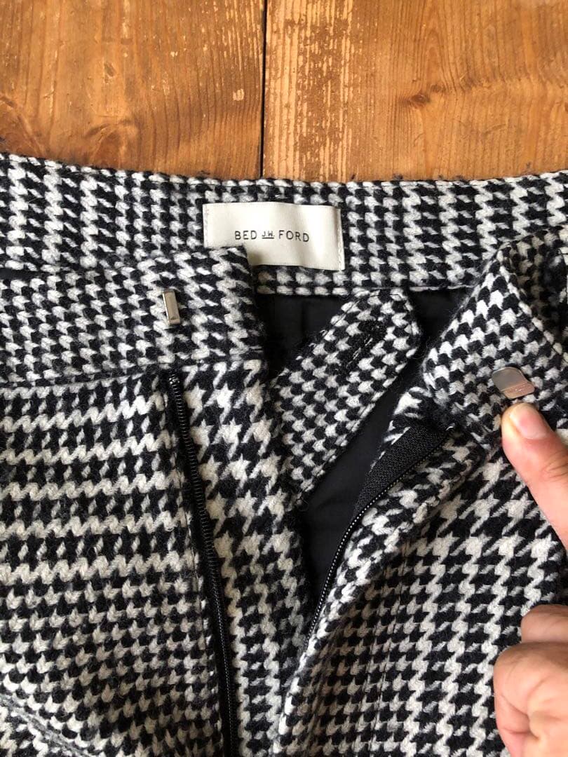 BED J.W. FORD ベッドフォード ウールパンツ 新品未使用 1 千鳥