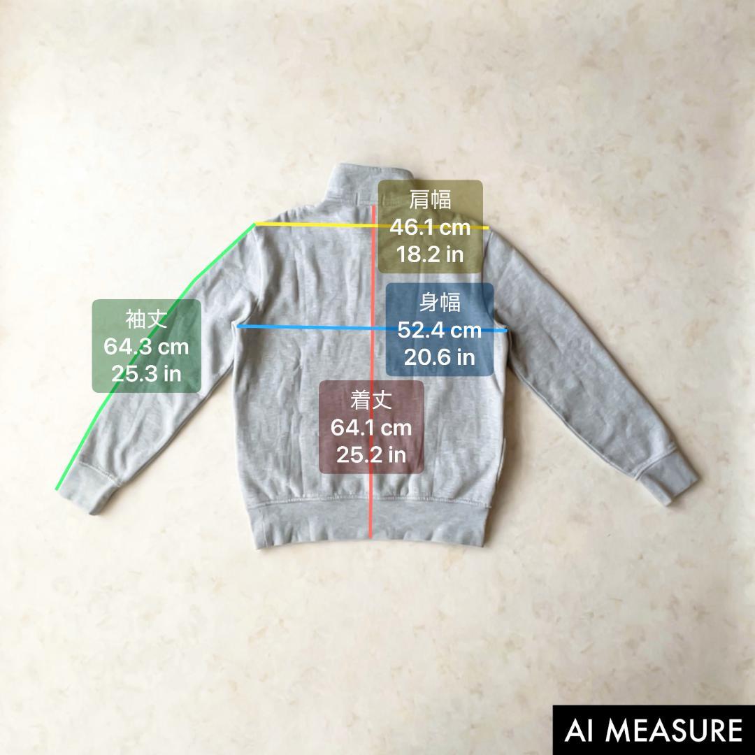 現行✨ポロラルフローレン ハーフジップスウェット 裏起毛 グレー M