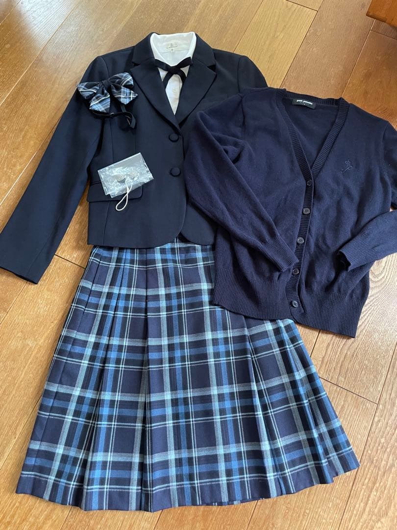 ポンポネットジュニア 160 フォーマルスーツセット 卒業式 受験