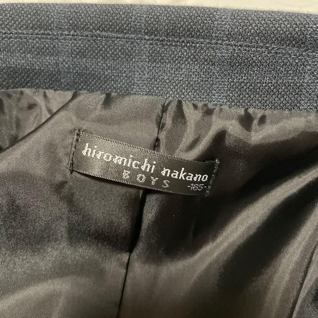 男の子 165cmフォーマルスーツ ネイビー シャツ・ネクタイ付き