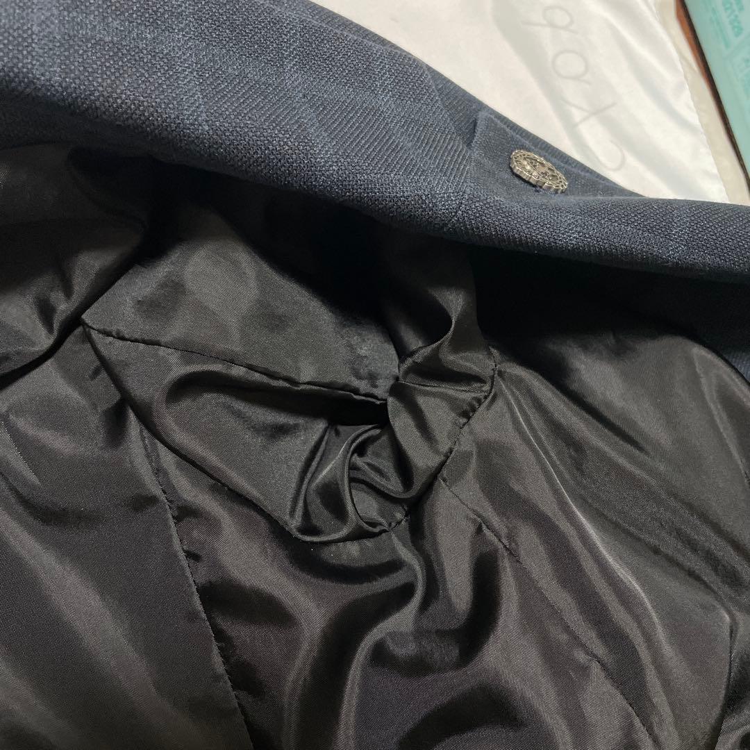 男の子 165cmフォーマルスーツ ネイビー シャツ・ネクタイ付き