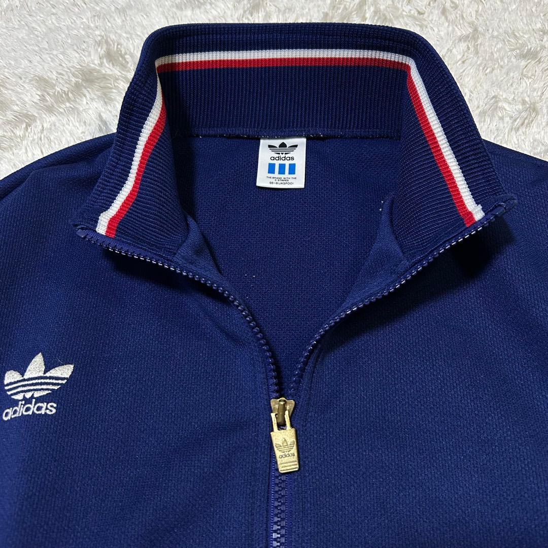 adidas アディダス トラックジャケット　刺繍ロゴ デサント社製