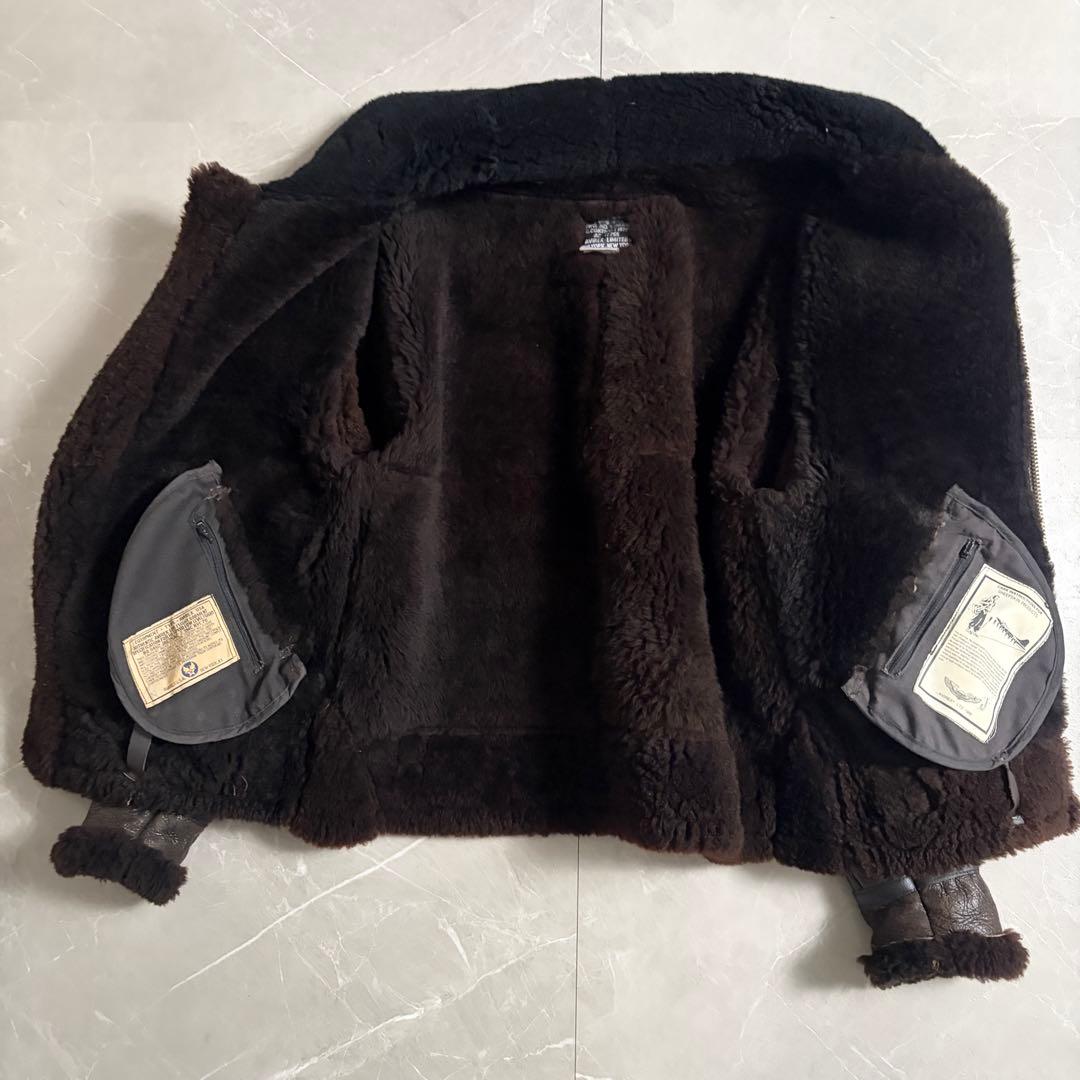 AVIREX B-3 フライトジャケット　リアルムートン　 サイズ38 USA製