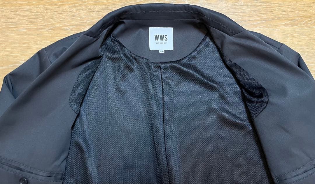 【中古美品】WWS ワークウェアスーツ セットアップ チャコールグレー