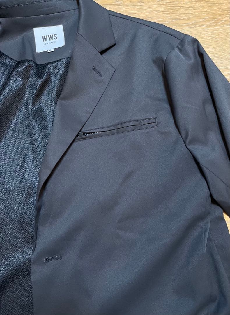 【中古美品】WWS ワークウェアスーツ セットアップ チャコールグレー