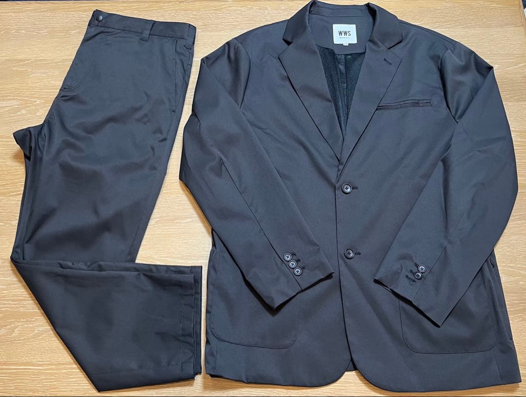 【中古美品】WWS ワークウェアスーツ セットアップ チャコールグレー
