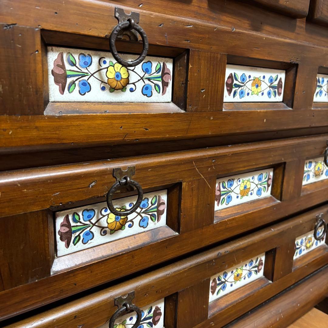 バレンシア ライティングビューロー イタリア製 アンティーク 引き出し 収納