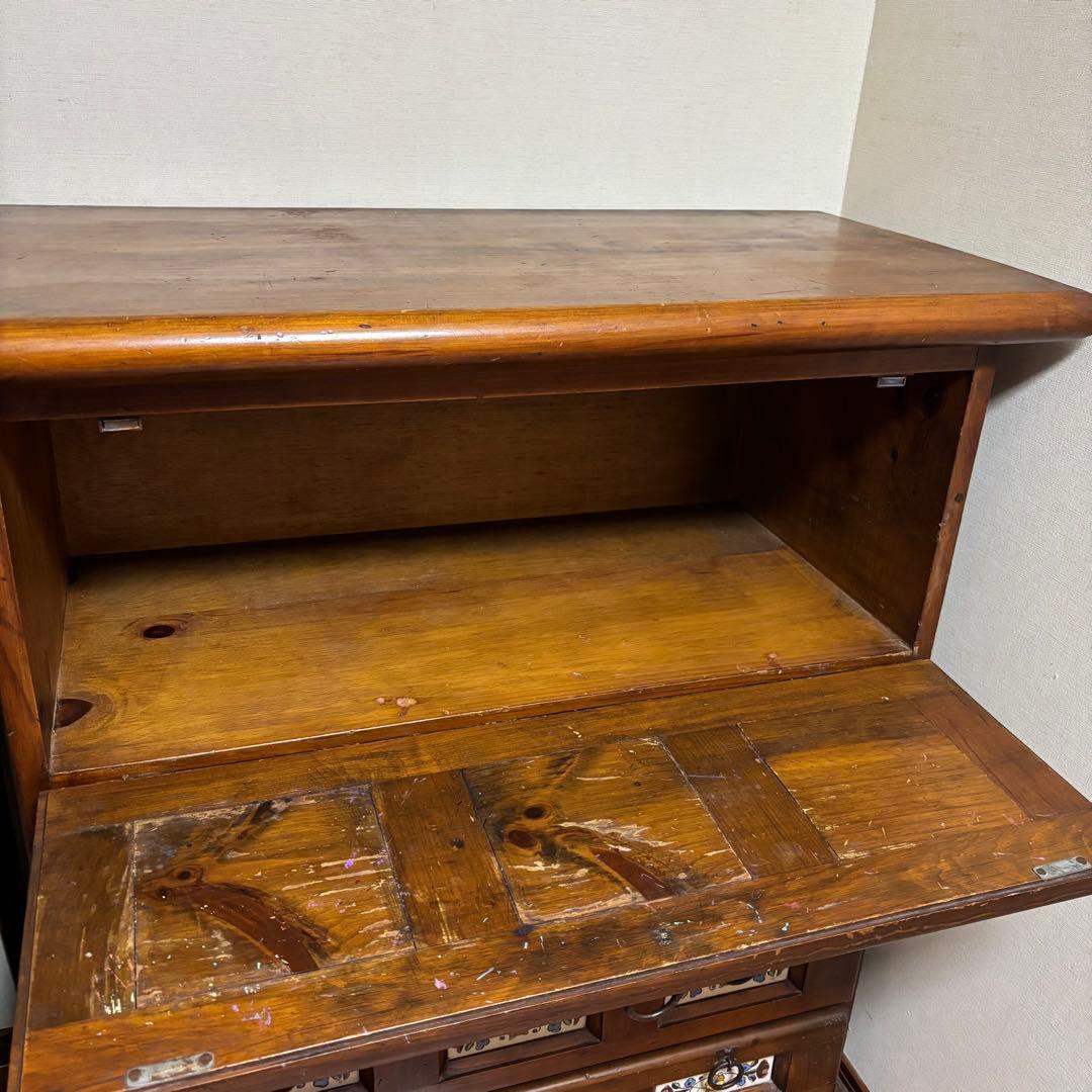 バレンシア ライティングビューロー イタリア製 アンティーク 引き出し 収納