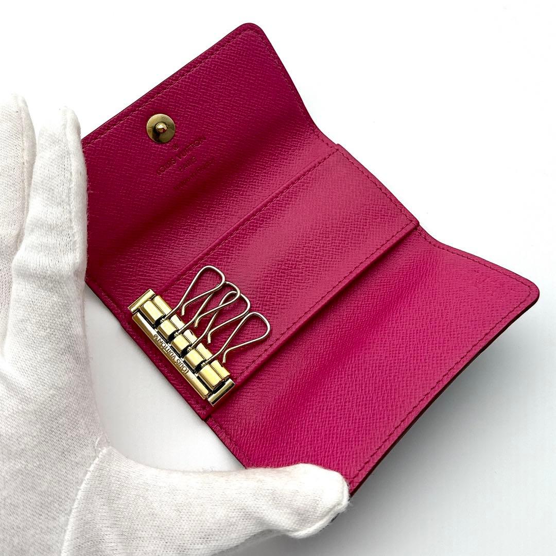 ヴィトン マルチカラー ４連 キーケース ミュルティクレ４ ブラック ビトン