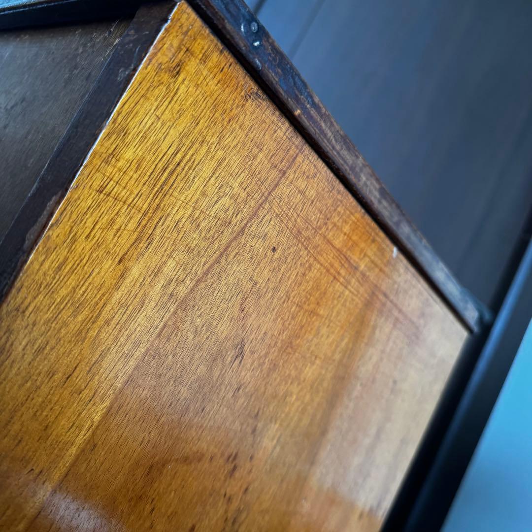 【希少】英国アンティーク サイドキャビネット 電話台 ベッドサイドチェスト