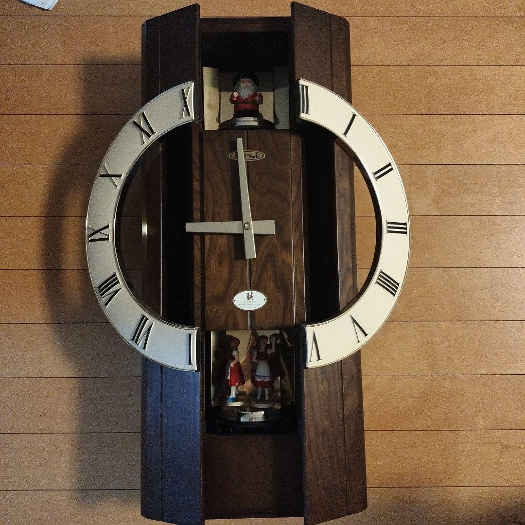 リズム時計 スモールワールド リバティ　4MH628RH　掛け時計 からくり時計