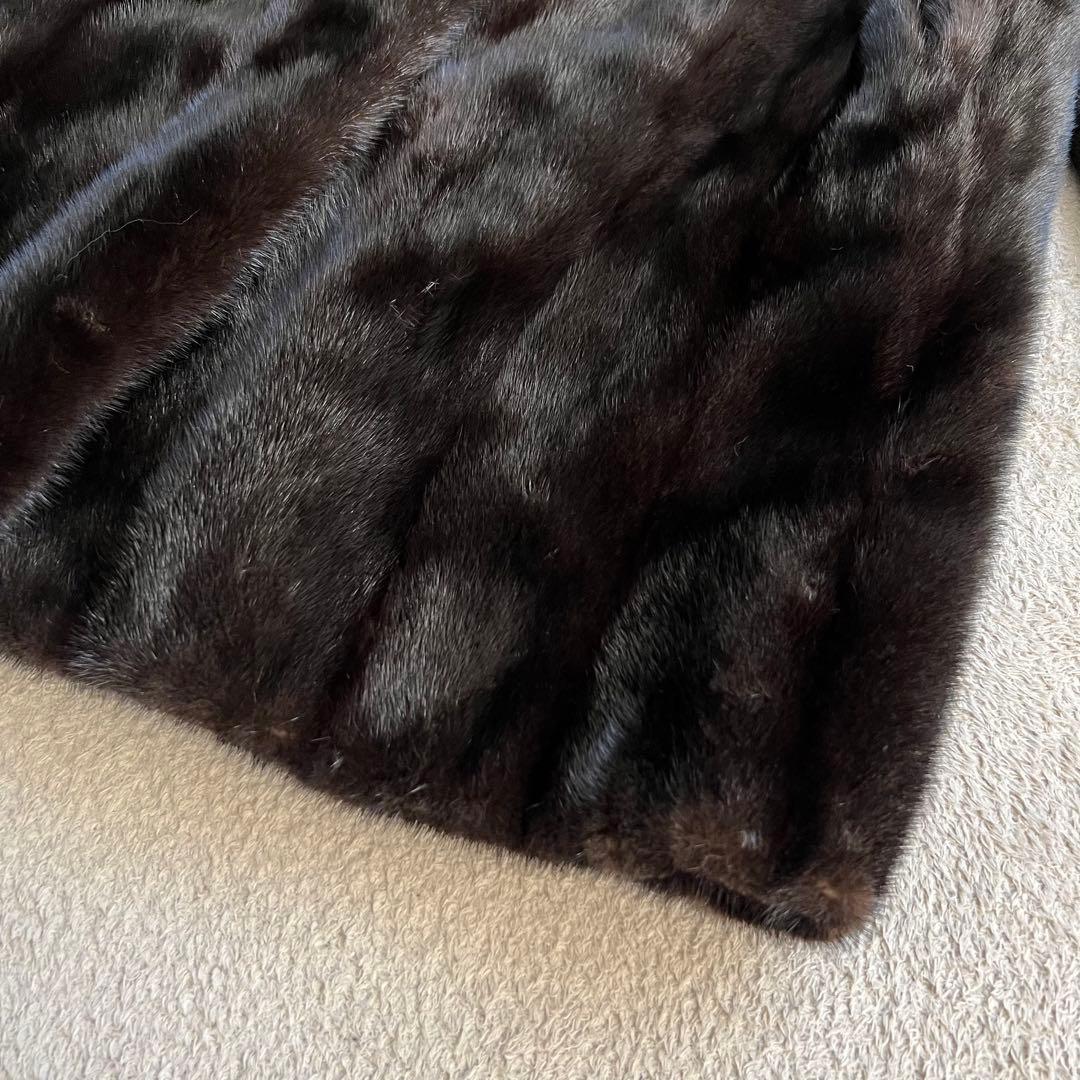 美品　サガミンク　ロイヤル　ミドル丈　最高級ミンク　毛皮　ファーコート