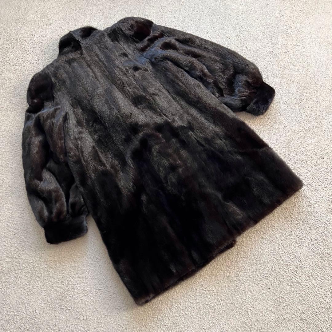 美品　サガミンク　ロイヤル　ミドル丈　最高級ミンク　毛皮　ファーコート