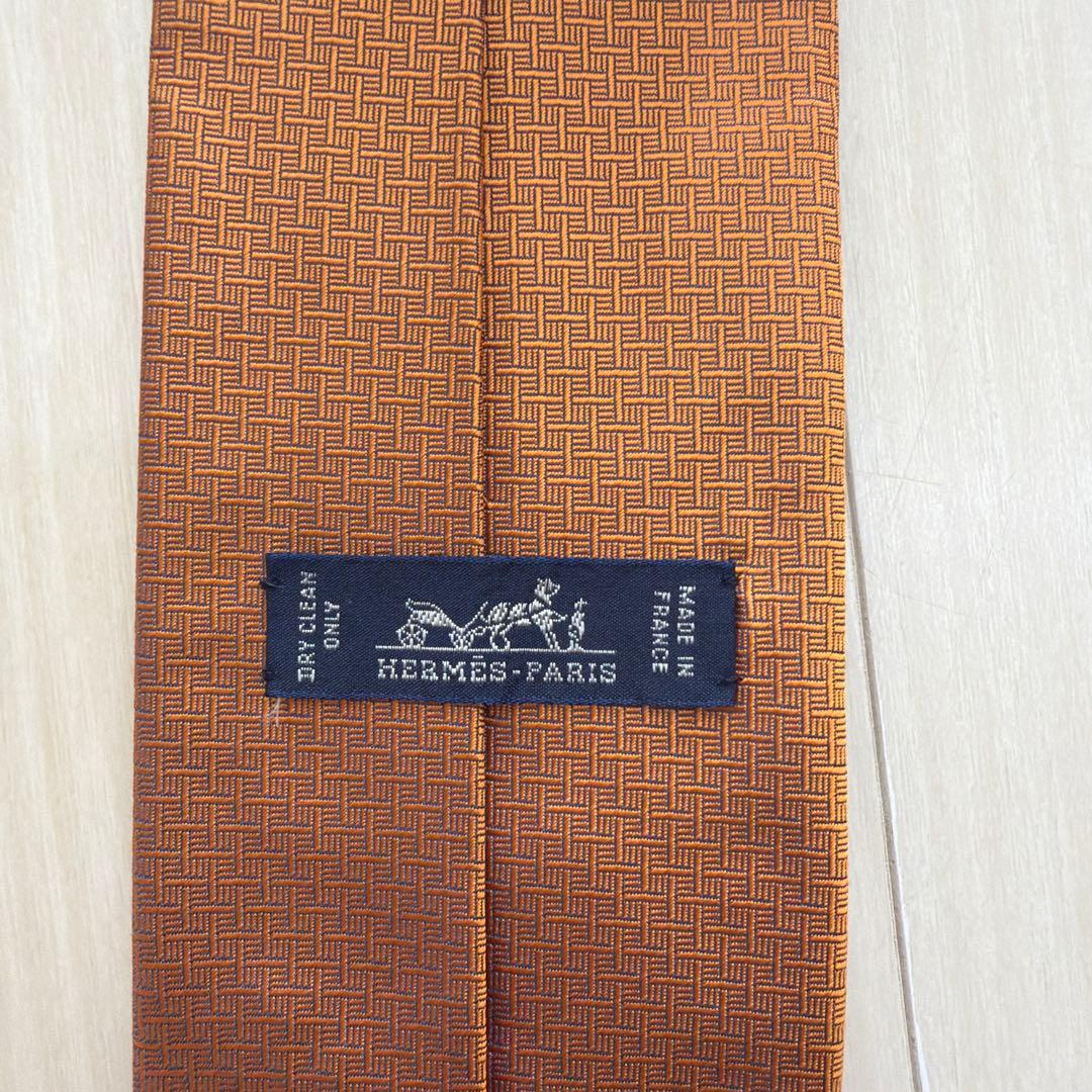 エルメス ネクタイ オレンジ