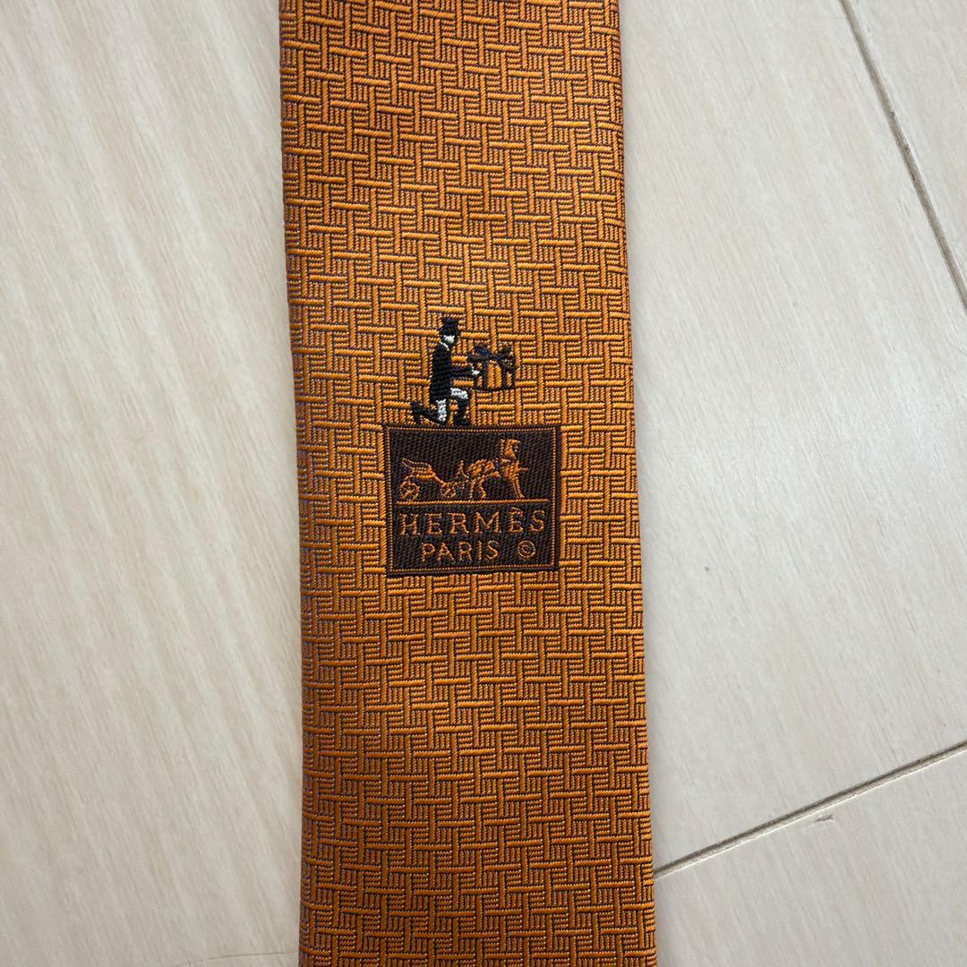 エルメス ネクタイ オレンジ
