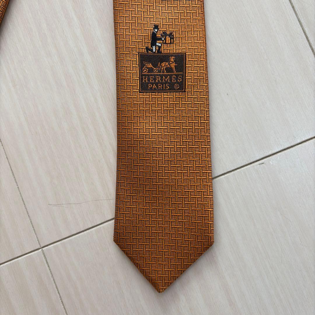 エルメス ネクタイ オレンジ