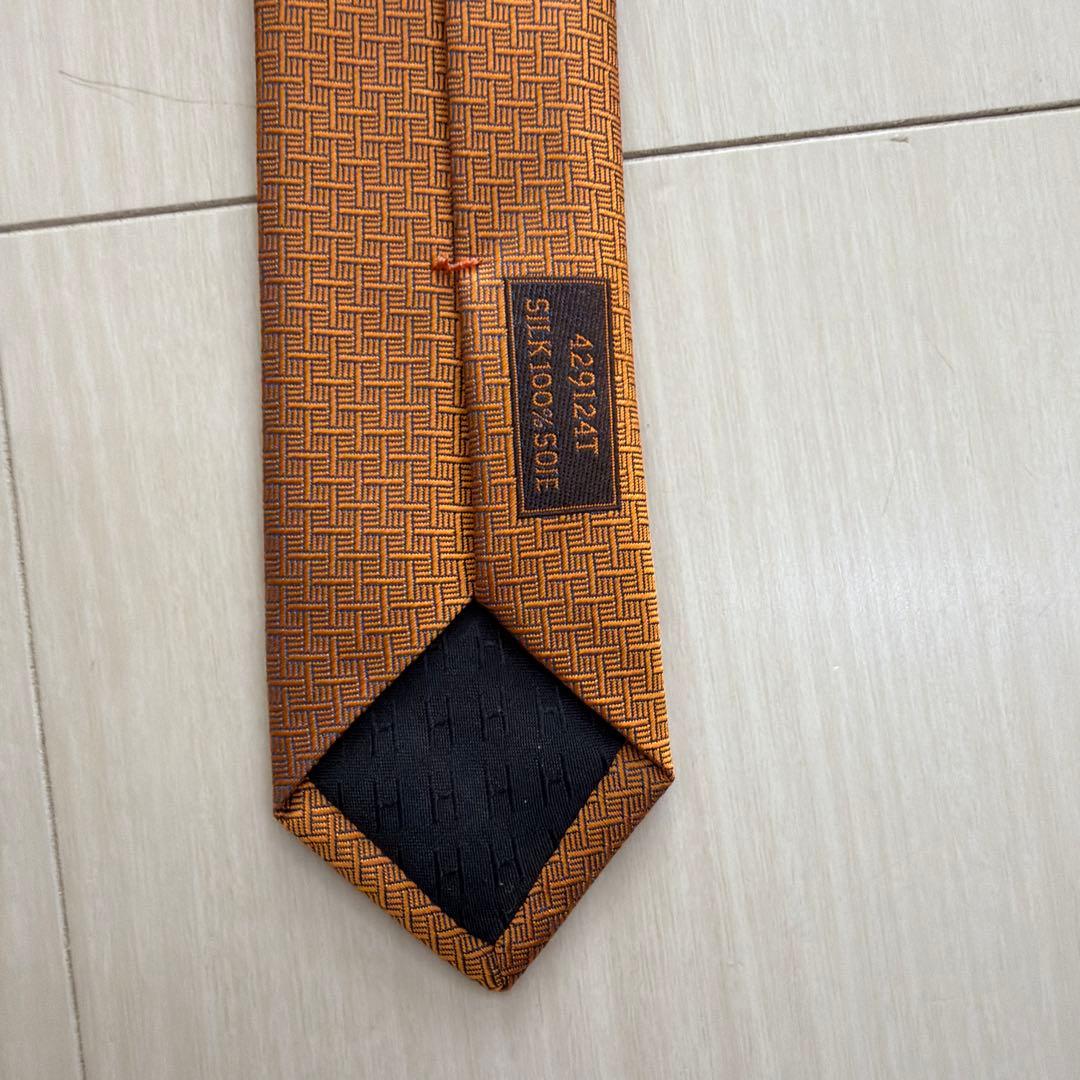 エルメス ネクタイ オレンジ