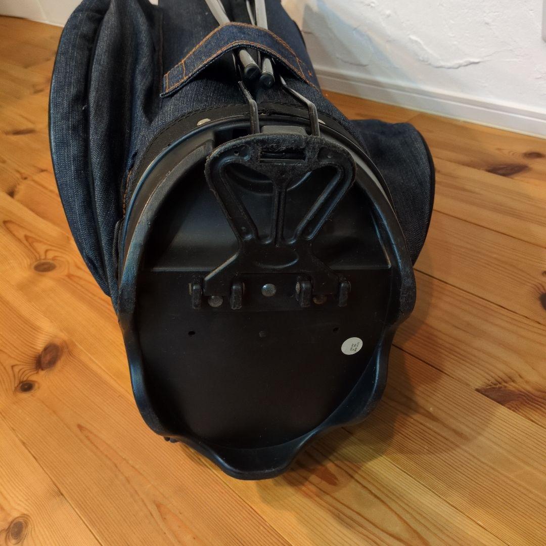 【希少品】エヴィス（EVISU）スタンド式キャディバッグ・デニム生地