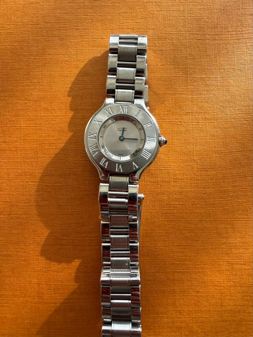 カルティエ 腕時計 マスト21 シルバー【動作未確認】