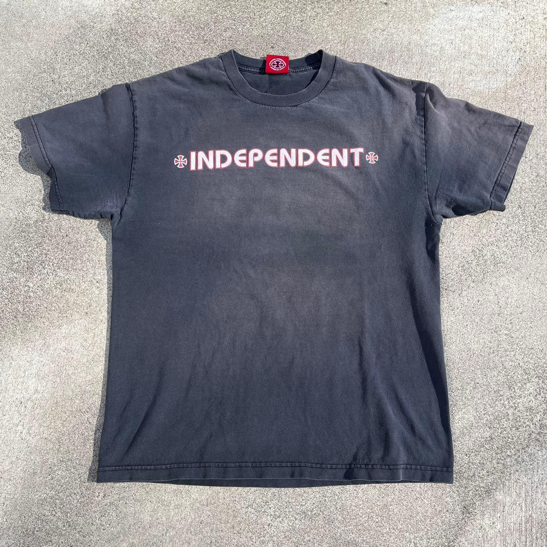 90’s インディペンデント tシャツ アイアンクロス L フェード