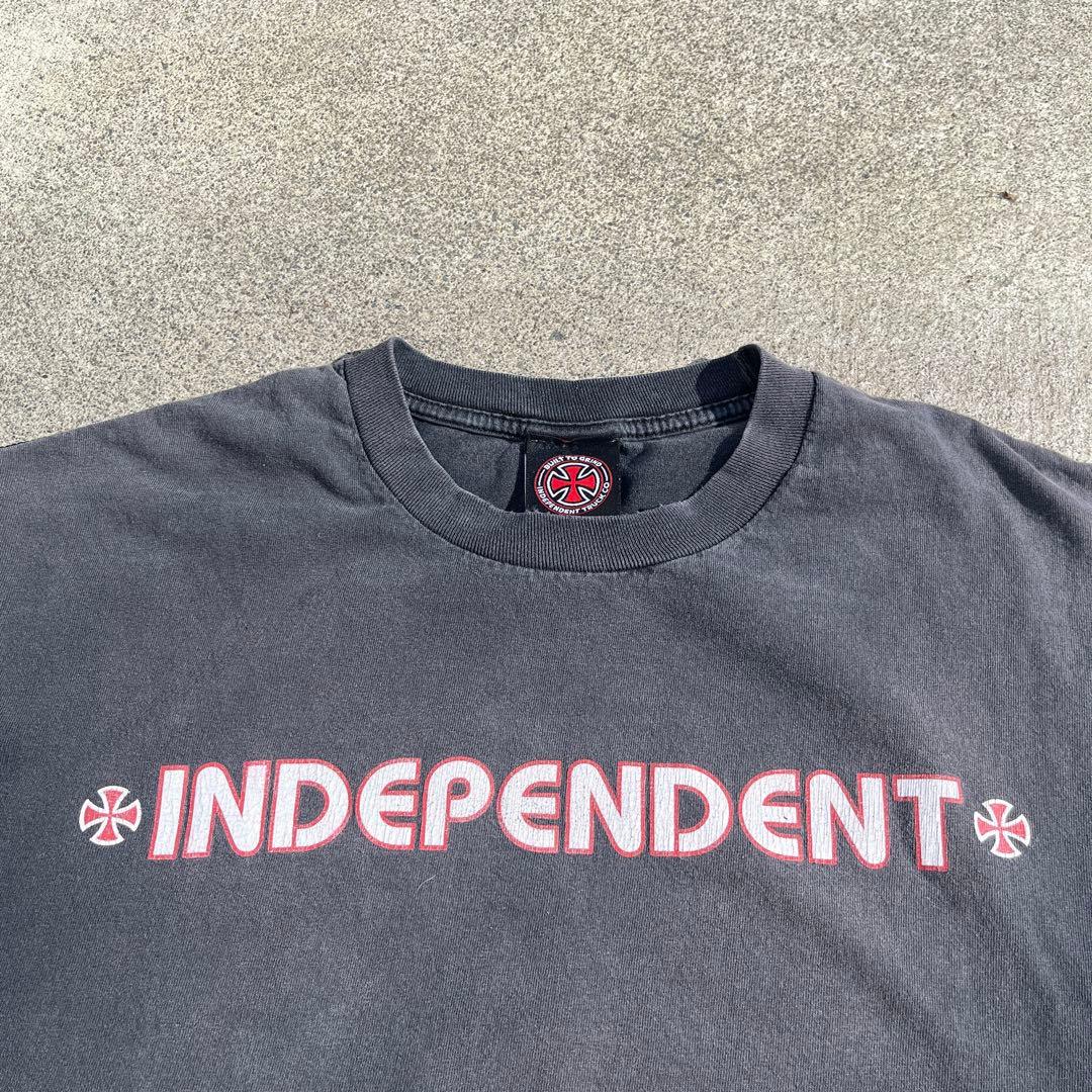 90’s インディペンデント tシャツ アイアンクロス L フェード