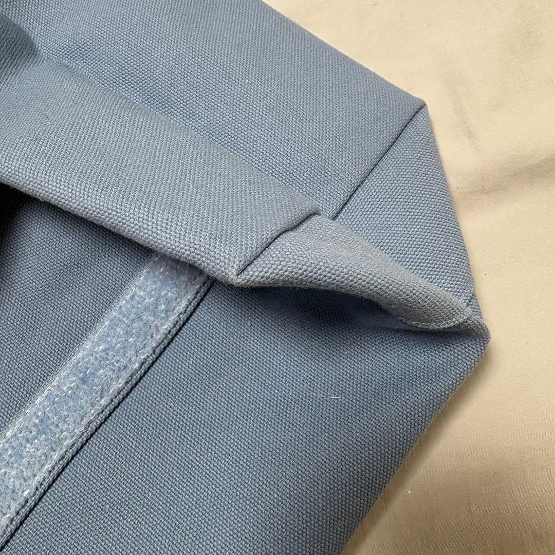 FEILER オールドテディ ワッペン トートバッグ ライトブルー