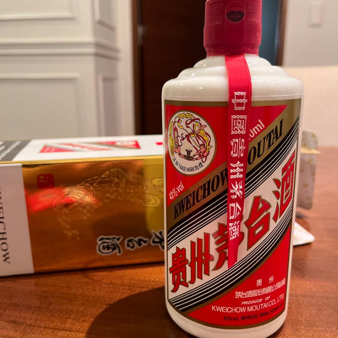 【新品】貴州茅台酒　MAOTAIマオタイ　白酒中国酒43% グラス付き