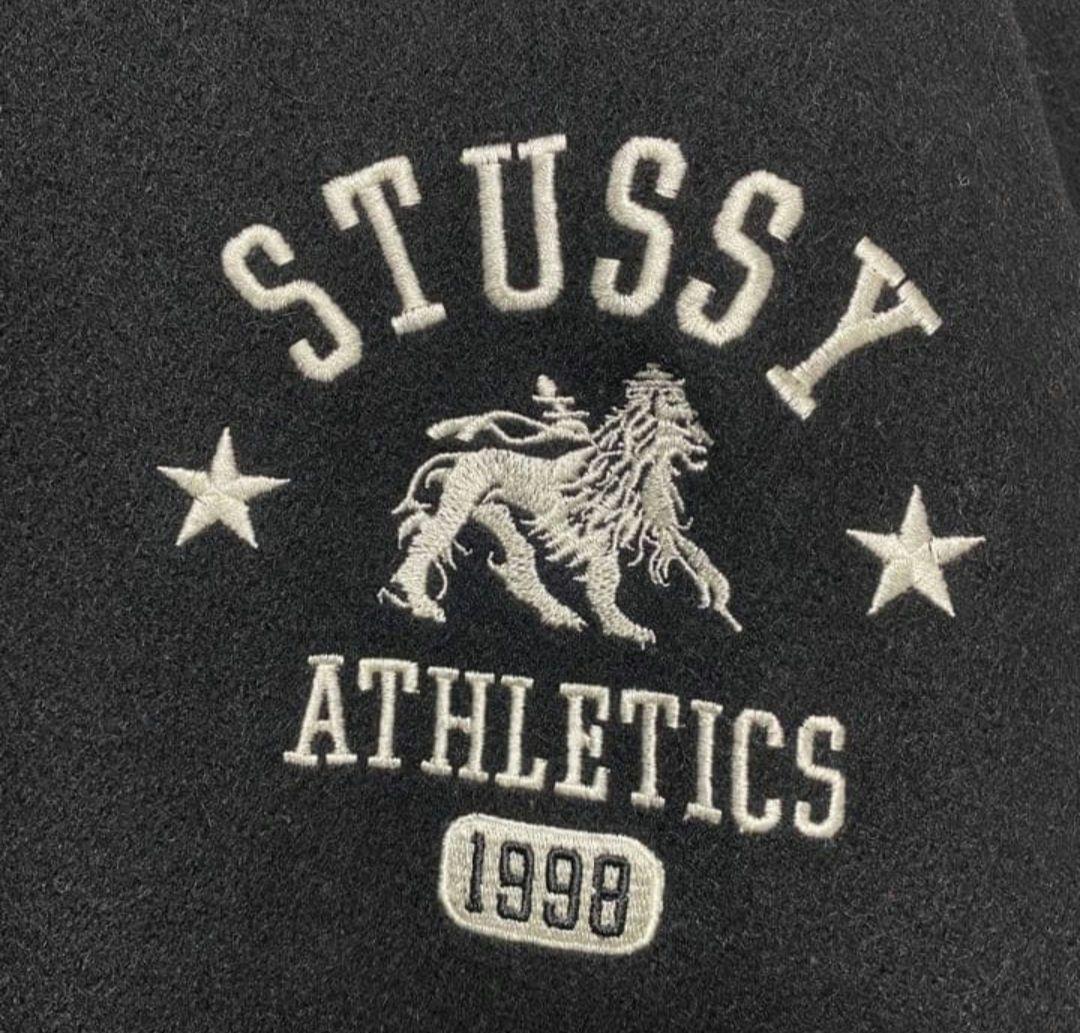 old stussy　スタジャン　刺繍　紺タグ　USA製　90s◎