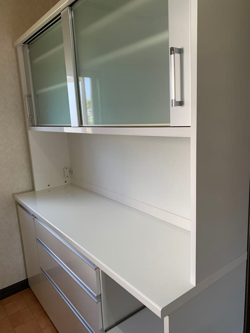 ニトリ NITORI キッチンボード 食器棚 マインド ホワイト 幅160