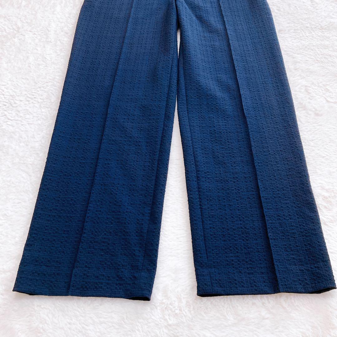 ✨美品✨バッカ シアサッカー カバードサロペット オールインワン ネイビー 36