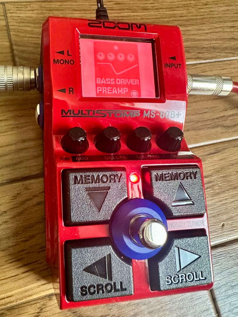 【美品】ZOOM MS-60B+ マルチエフェクター MULTISTOMP