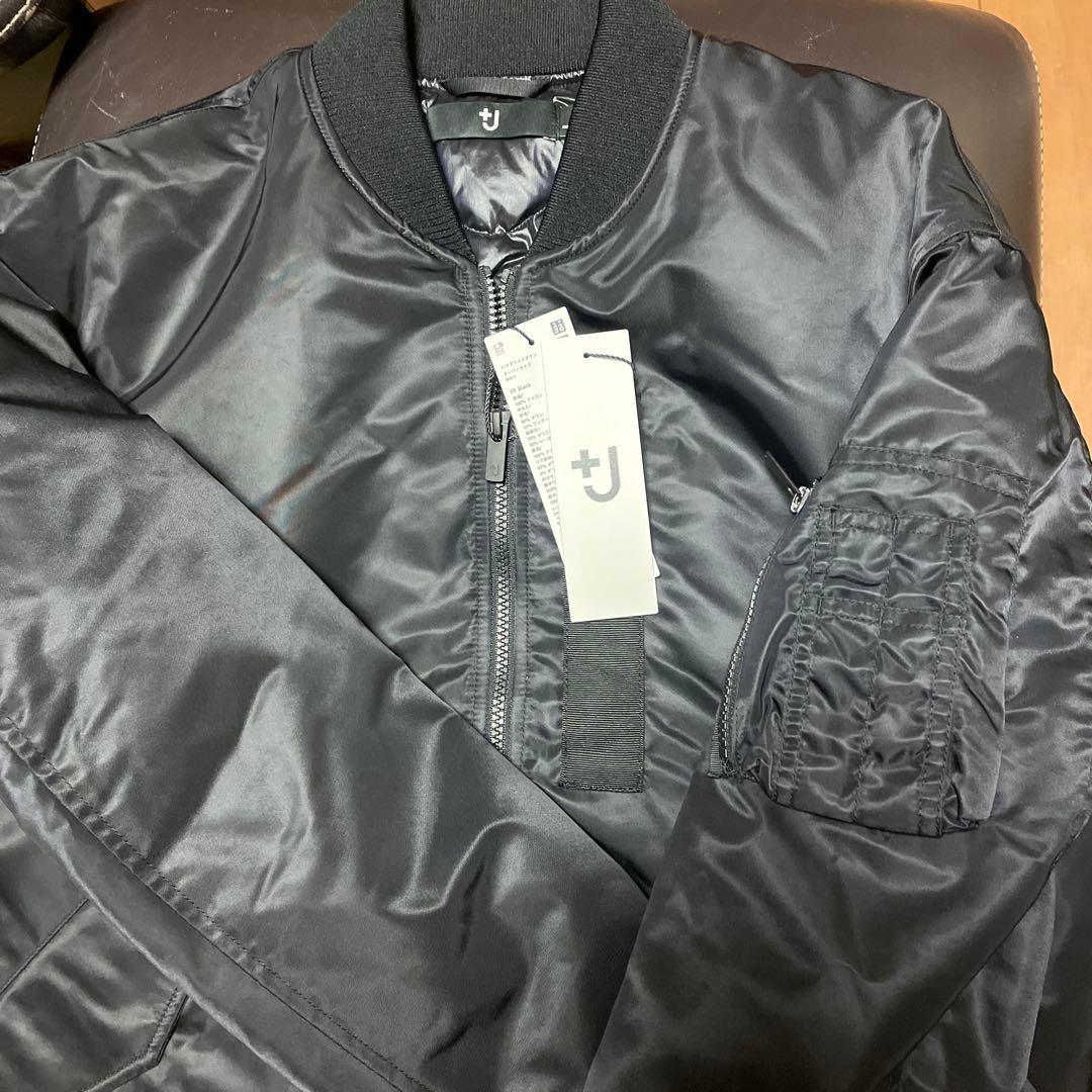 新品　ユニクロ　+J ハイブリッドダウンオーバーサイズMA-1ブルゾン　Mサイ