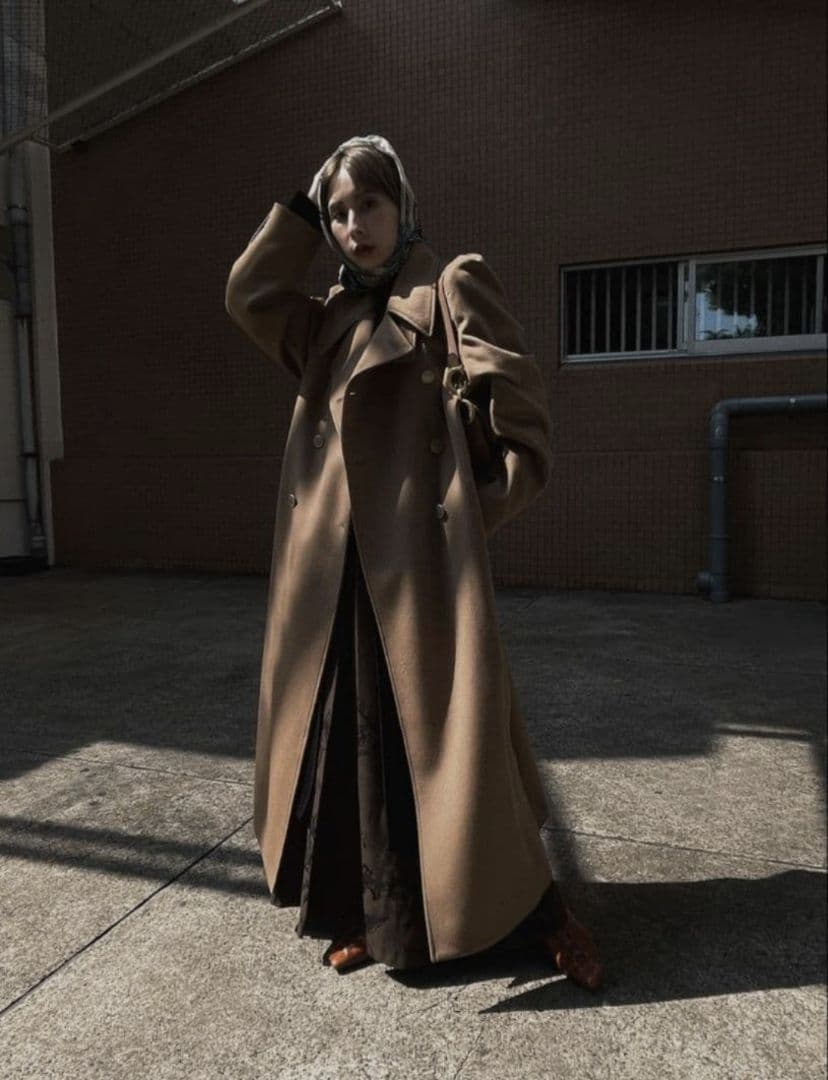 Ameri　CHARME FLARE LONG COAT