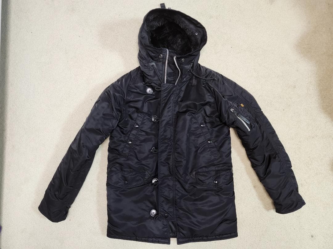 ALPHA INDUSTRIES N-3B フライトジャケット 黒 Mサイズ