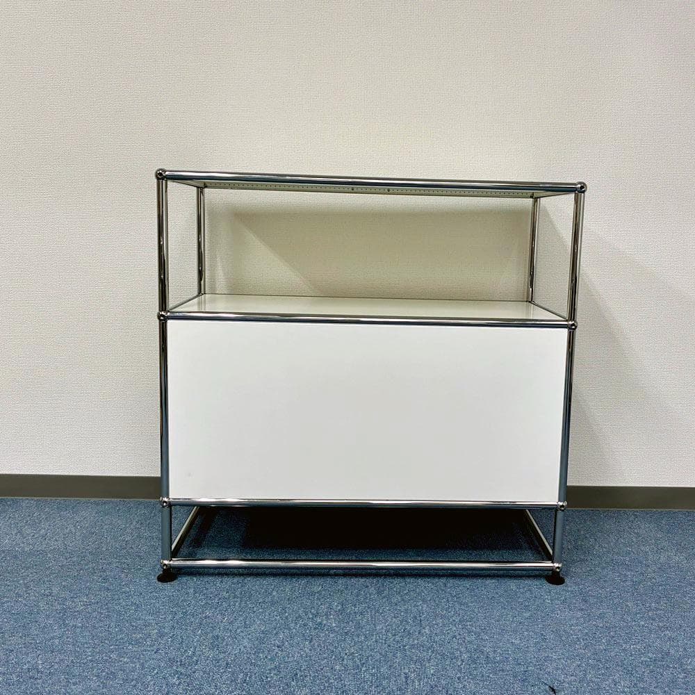 中古 USMハラー｜ リビング・サイドボード 1列3段 ピュアホワイト