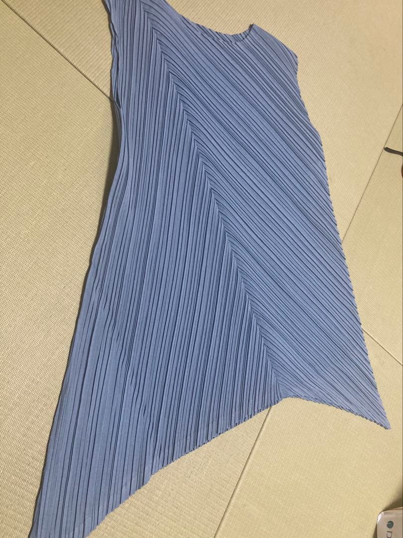 PLEATS PLEASE グレー ノースリーブ チュニック